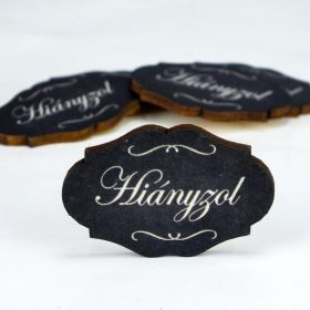 Nyomtatott dekorkarton - Hiányzol 5db/csomag