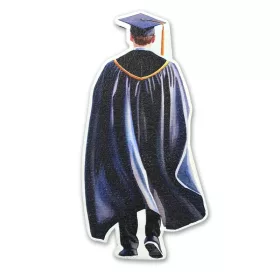 Nyomtatott dekorkarton- Diplomaosztó ballagás fiú 12,5cm