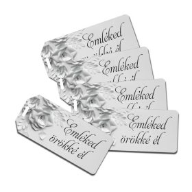   Nyomtatott dekorkarton - Emléked örökké él kegyelet scrapbook 5db/csomag