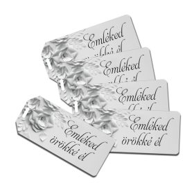   Nyomtatott dekorkarton - Emléked örökké él kegyelet scrapbook 5db/csomag