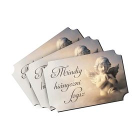   Nyomtatott dekorkarton - Mindig hiányozni fogsz angyal 3db/cs