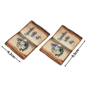   Nyomtatott dekorkarton - Könyv Szívünkben örökké.. 2db/csomag