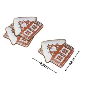 Nyomtatott dekorkarton - Mézeskalács kunyhó 3db/csomag