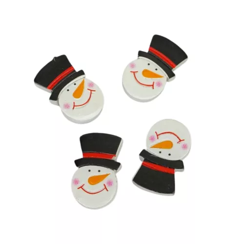 Cilinderes hóember fej öntapadós 4 db/csom