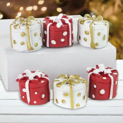 Poly pöttyös ajándékdoboz 6db/doboz