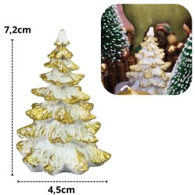 Poly fenyőfa fehér-arany