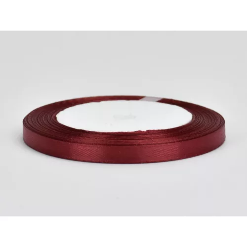 Bordó szatén szalag 6mm x 22méter