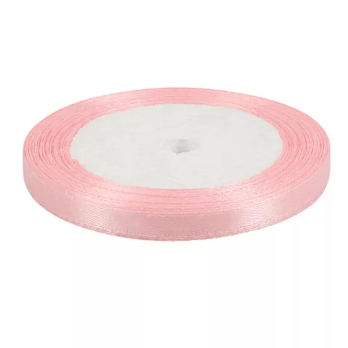 Babarózsaszín szatén szalag 6mm x 22méter 