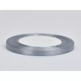 Ezüst szatén szalag 6mm x 22méter 