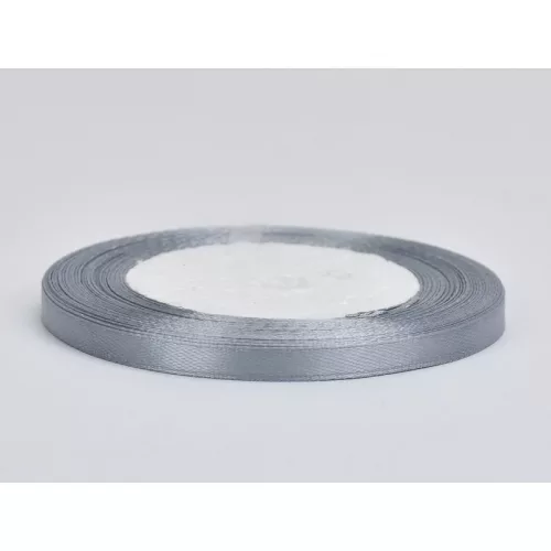 Ezüst szatén szalag 6mm x 22méter 