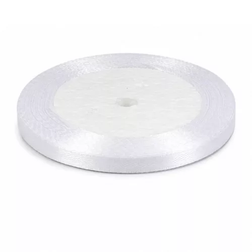 Fehér szatén szalag 6mm*22m 1200/#