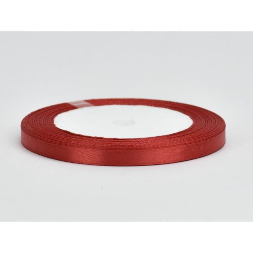 Piros szatén szalag 6mm x 22méter 