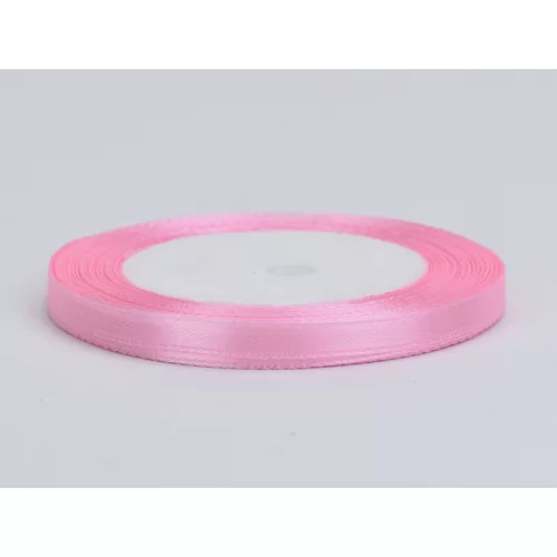 Rózsaszín szatén szalag 6mm x 22méter