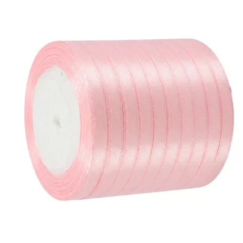 Rózsaszín szatén szalag 6mm 10 tekercs - OKOSÁR!