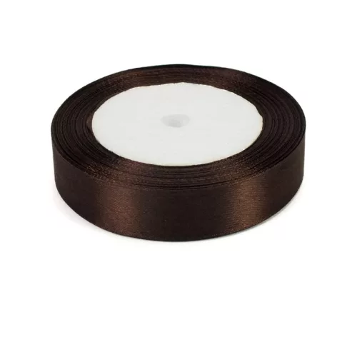 Barna szatén szalag 2cm x 22méter