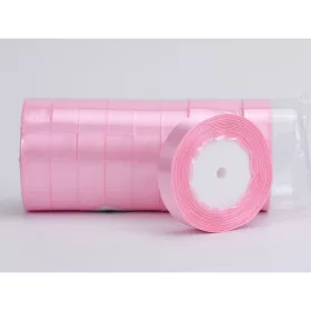Rózsaszín szatén szalag 2cm 10 tekercs - OKOSÁR!
