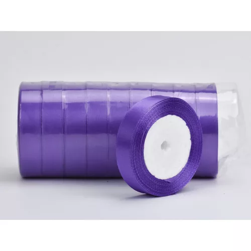 Sötétlila szatén szalag 2cm 10 tekercs - OKOSÁR!