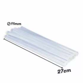   Ragasztópisztoly rúd betét 11mm x 27cm 1kg/csomag - OKOSÁR!