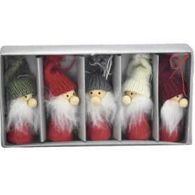 Kötött sapkás manók 5db/doboz