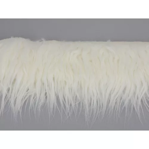 Kócos műszőrme fehér 10cm x 1,8méter