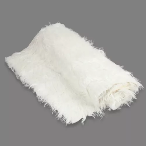 Kócos műszőrme fehér 60cm x 1,8méter - OKOSÁR!
