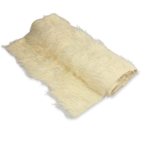 Kócos műszőrme krém 60cm x 1,8méter - OKOSÁR!