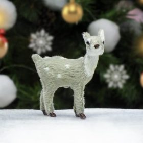 Őzike szürke prémium 10cm