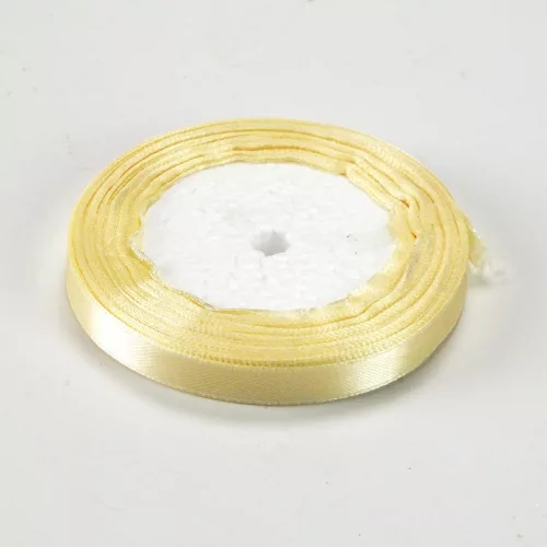 Krém szatén szalag 1cm x 22méter