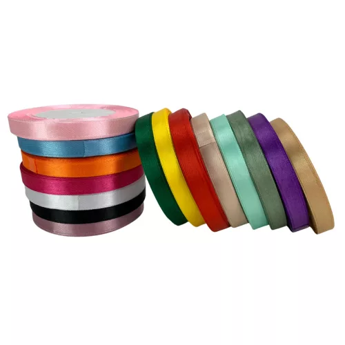 Szatén szalag 1cm x 22méter 15db - OKOSÁR!