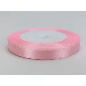 Rózsaszín szatén szalag 1cm x 22méter