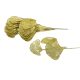 Gingko levél csillámos arany 10db/csomag