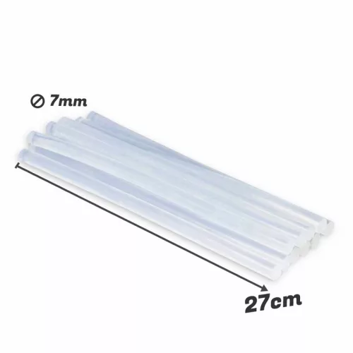 Ragasztópisztoly rúd betét 7mm x 27cm 1 kg/csomag - OKOSÁR!