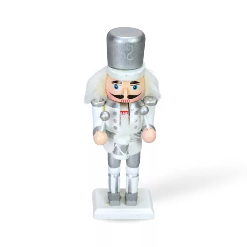 Diótörő ezüst dobos 14cm