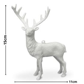 Szarvas csillámos fehér