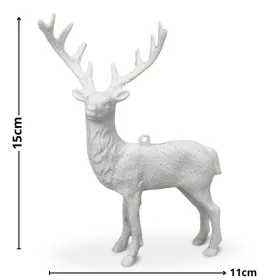 Szarvas csillámos fehér