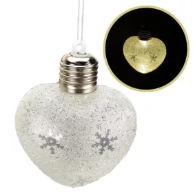 Ledes karácsonyfadísz szív-KIFUTÓ