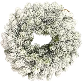 Zúzmarás koszorú fenyő 30cm