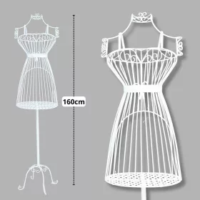 Fém próbababa - fehér 160cm