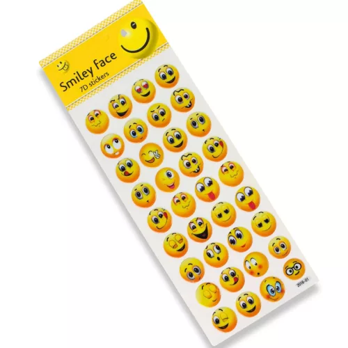 Öntapadós mosolygós arcok 36db/lap