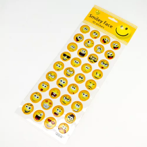 Öntapadós mosolygós arcok 36db/lap
