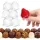 Bonbon tartó félgömb pálcázható opálos 4cm 10db/csomag