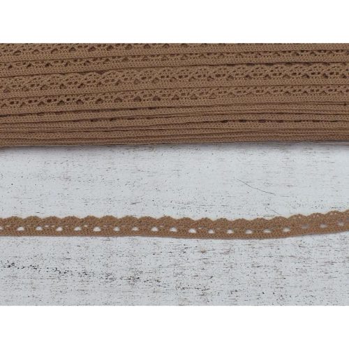Mogyoró pamut csipke 1cm*2méter