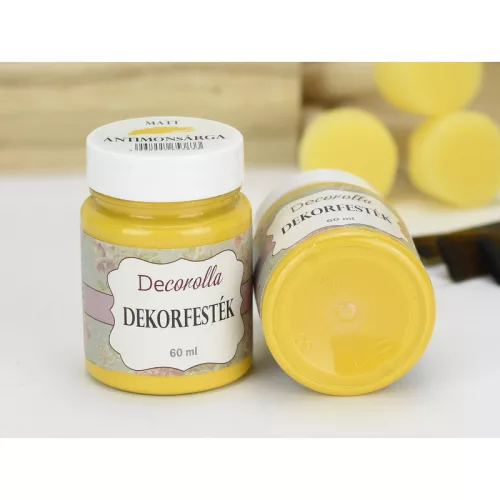 Decorolla matt dekorfesték 60ml antimonsárga