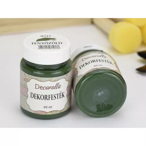 Decorolla matt dekorfesték 60ml fenyőzöld