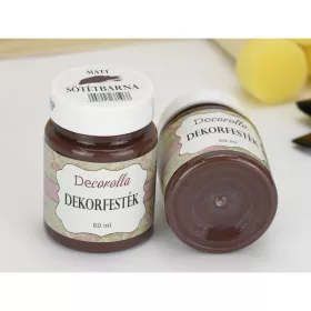 Decorolla matt dekorfesték 60ml sötétbarna