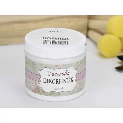 Decorolla matt dekorfesték 200ml hófehér
