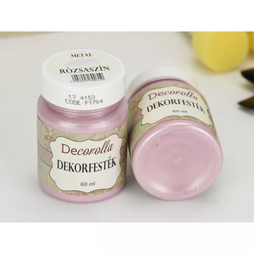 Decorolla metál dekorfesték 60ml rózsaszín