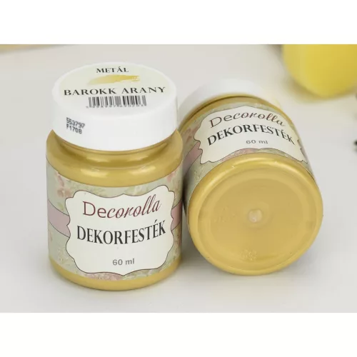 Decorolla metál dekorfesték 60ml barokkarany