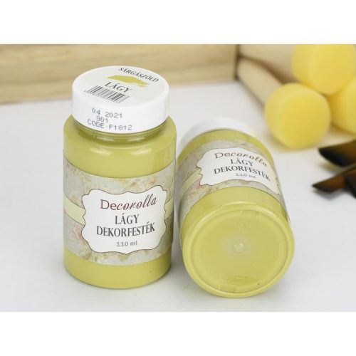 Decorolla lágy dekorfesték 110ml  sárgászöld