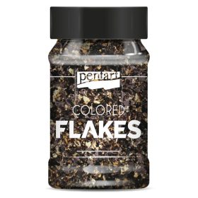 Füstfólia pehely fekete-arany 1g